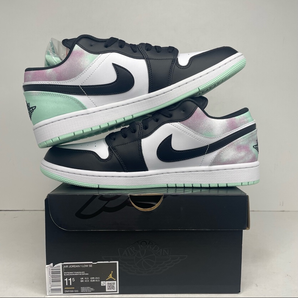 Nike Air Jordan 1 Retro Low SE “Pastel/Tie-Dye” NEW 2022 - Picture 3 of 4
